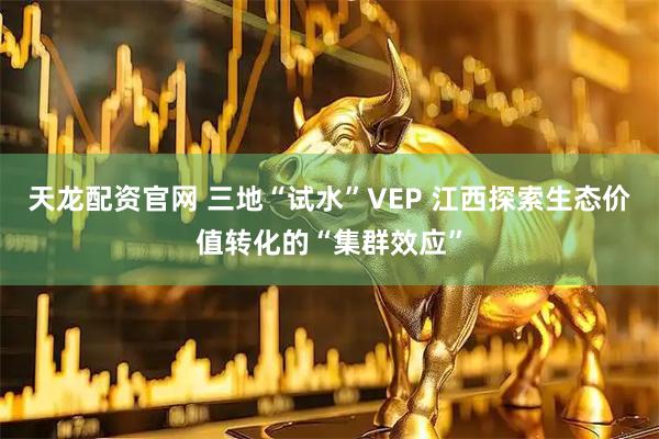 天龙配资官网 三地“试水”VEP 江西探索生态价值转化的“集群效应”